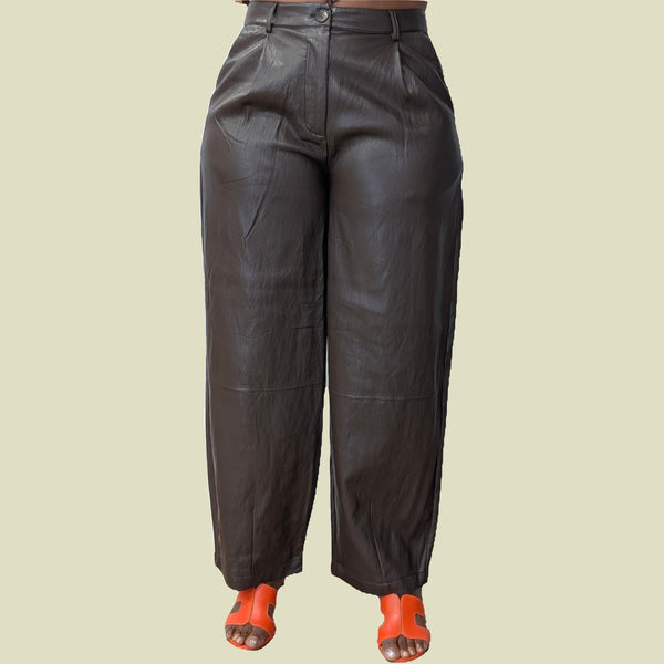 PANTALON FAUX CUIR